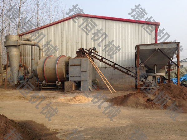 沙子烘干現(xiàn)場