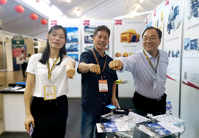 建新機械混凝土攪拌設備亮相菲律賓成焦點！